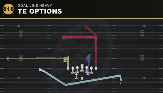 TE OPTIONS from Goal Line Heavy