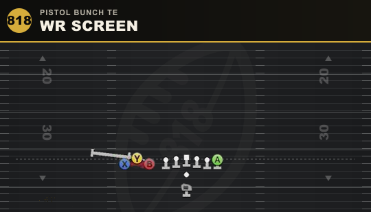 WR SCREEN from Pistol Bunch TE