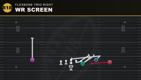 WR SCREEN from Flexbone Trio Right