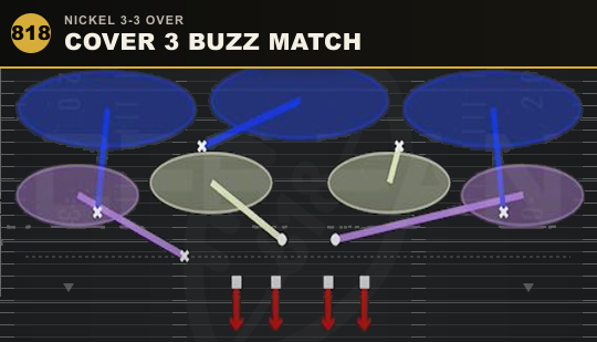 COVER 3 BUZZ MATCH from Nickel 3-3 Over