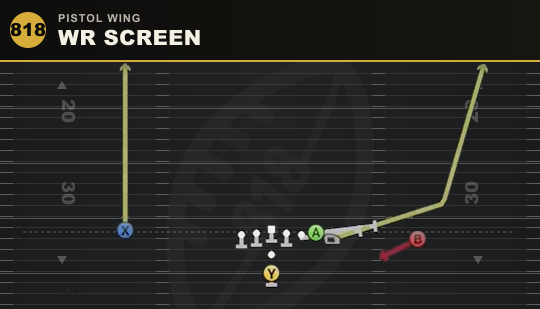 WR SCREEN from Pistol Wing