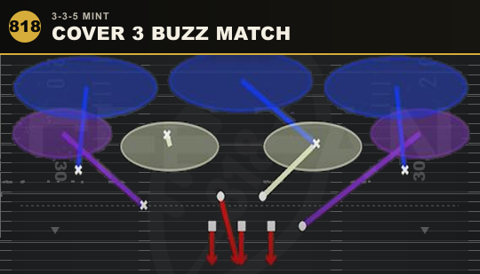 COVER 3 BUZZ MATCH from 3-3-5 Mint