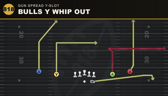 BULLS Y WHIP OUT from Gun Spread Y-Slot