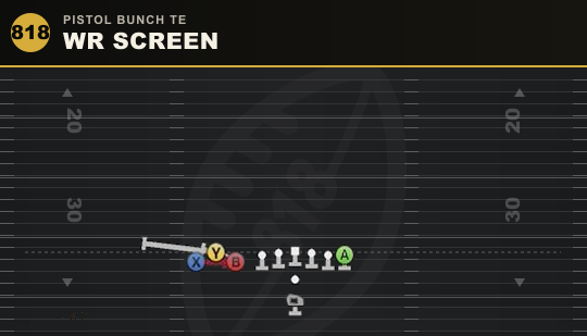WR SCREEN from Pistol Bunch TE