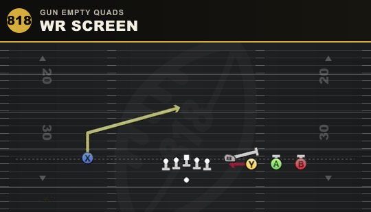 WR SCREEN from Gun Empty Quads