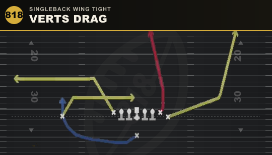 VERTS DRAG from Singleback Wing Tight