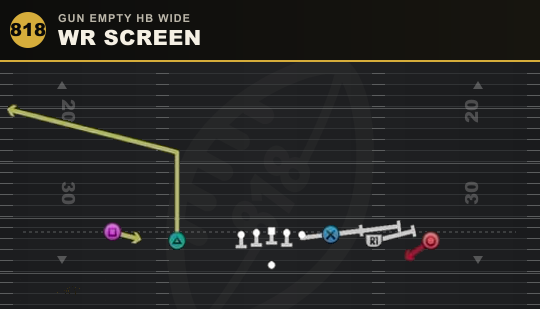 WR SCREEN from Gun Empty HB Wide