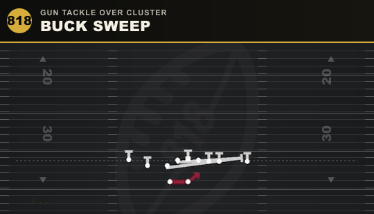BUCK SWEEP from Gun Tackle Over Cluster