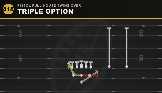 TRIPLE OPTION from Pistol Full House Twins Over