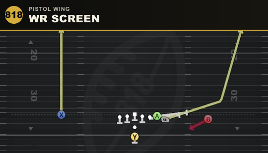 WR SCREEN from Pistol Wing