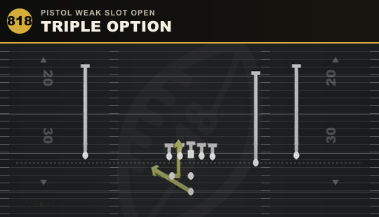 TRIPLE OPTION from Pistol Weak Slot Open