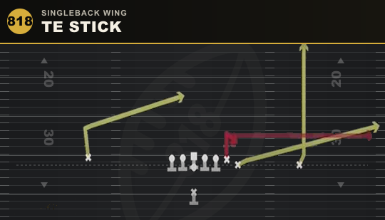 TE STICK from Singleback Wing