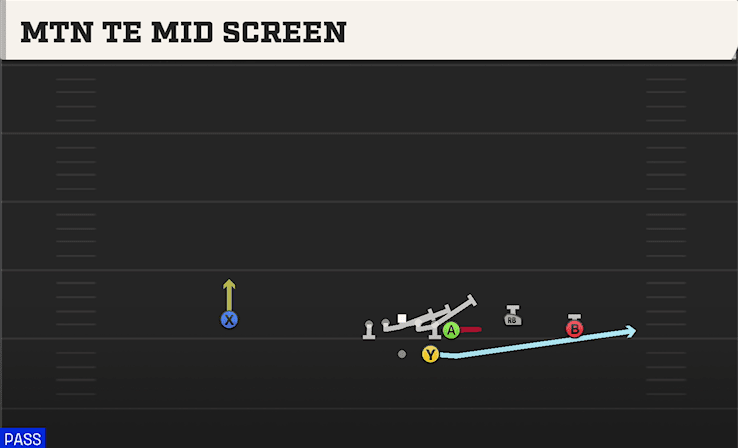 MTN TE MID SCREEN from WING TRIO