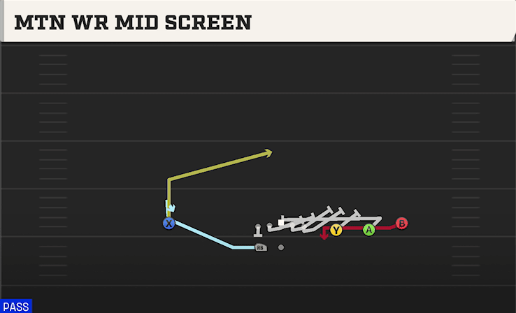 MTN WR MID SCREEN from TRIPS HB WK