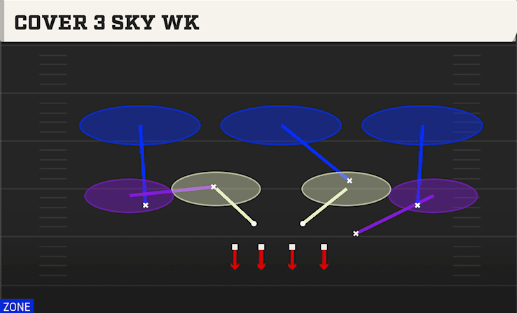 COVER 3 SKY WK from UNDER