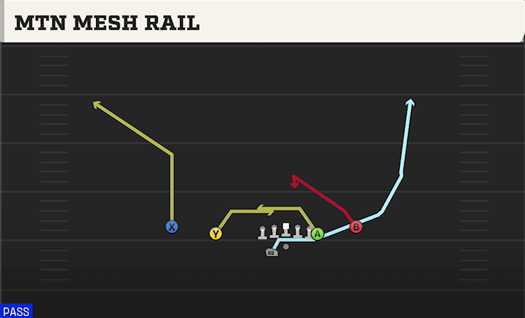 MTN MESH RAIL from DOUBLES OFF CLOSE WK
