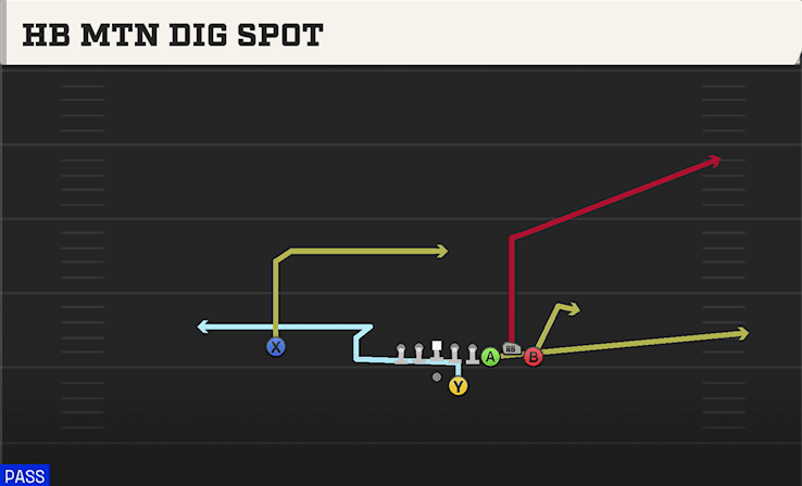 HB MTN DIG SPOT from BUNCH STR OFFSET