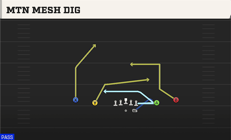 MTN MESH DIG from SPREAD Y-SLOT