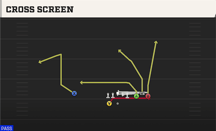 CROSS SCREEN from BUNCH SPREAD