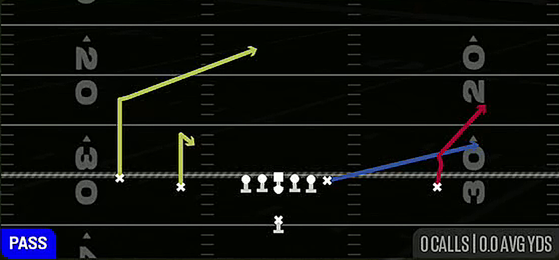 Goalline Fade from Singleback Doubles