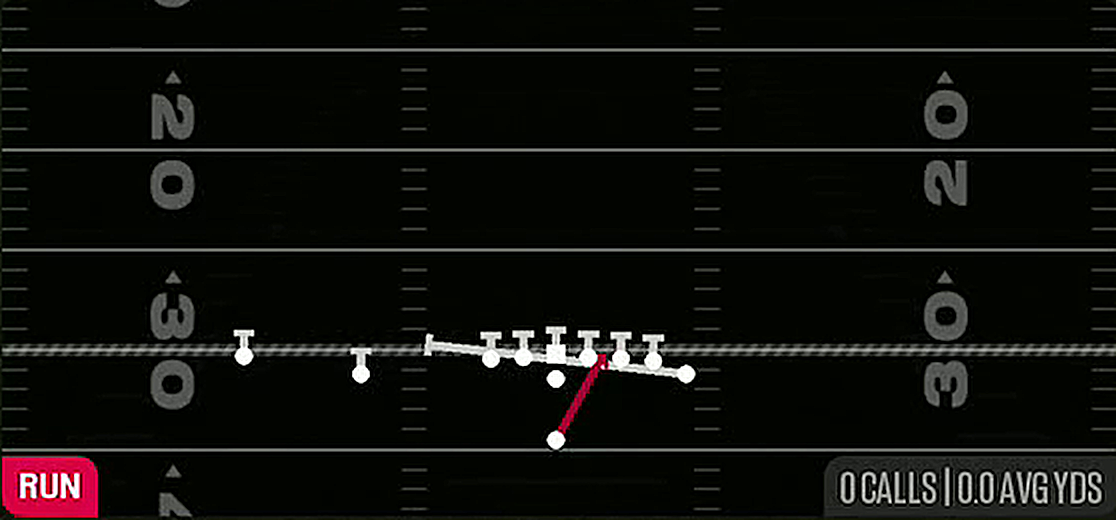 Inside Zone Split from Singleback Wing Slot