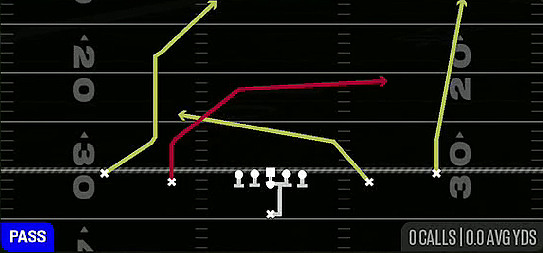 PA Slot Crosses from Singleback Spread