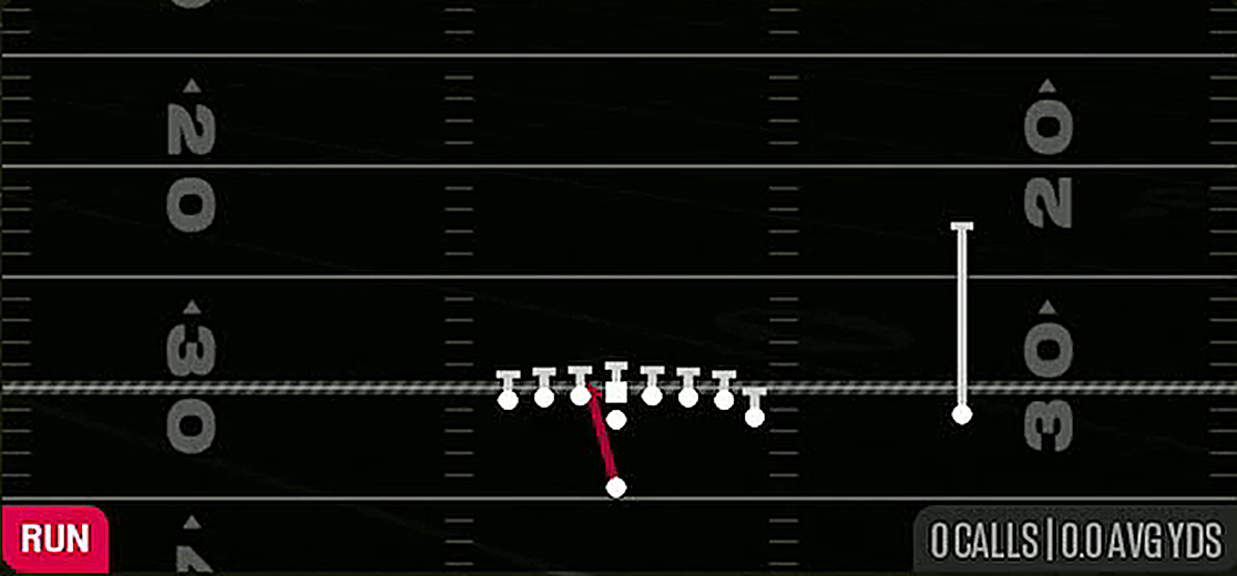 Inside Zone from Singleback Wing Tight Z