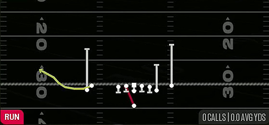 HB Pump Draw from Singleback Doubles Y Off Flex