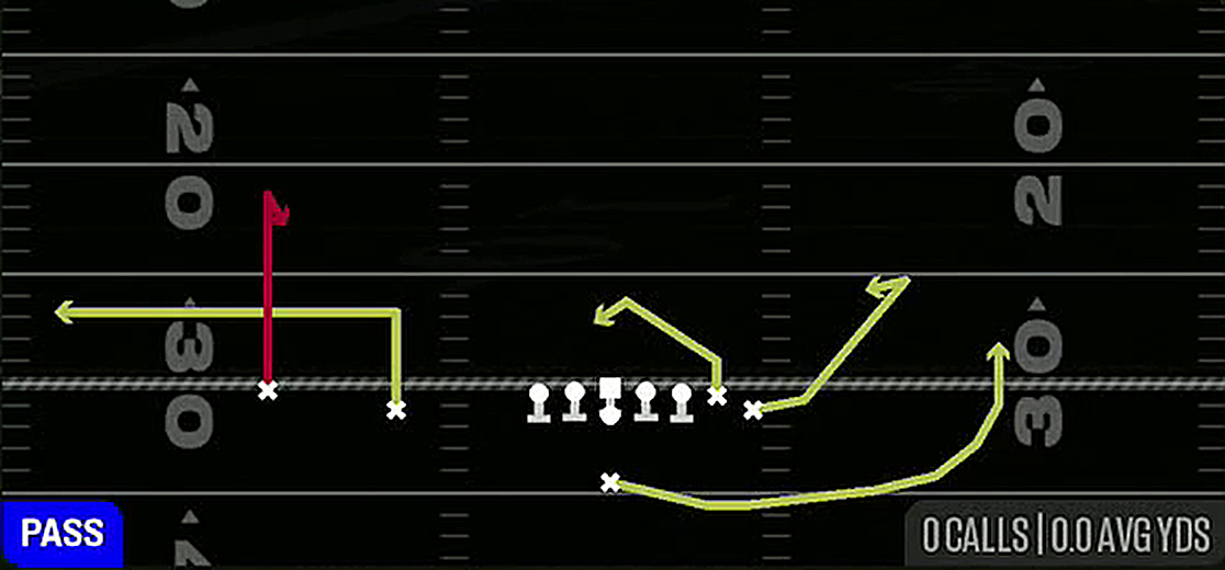 X Curl from Singleback Wing Slot