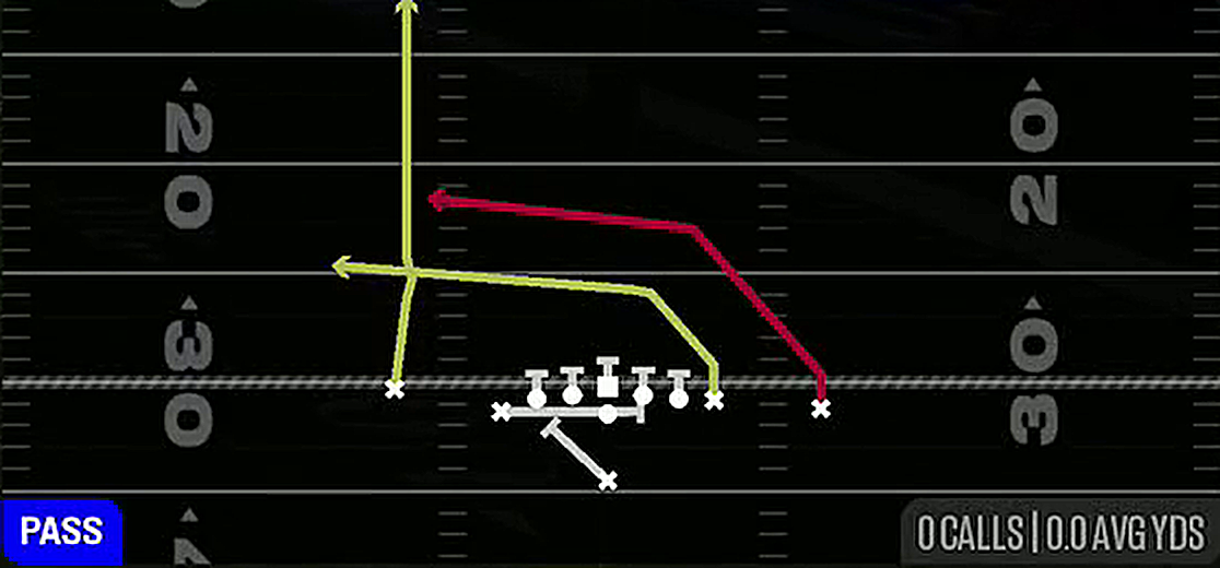 PA Deep Cross from Singleback U Off Close