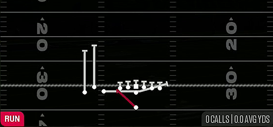 Inside Zone Split from Singleback Bunch TE