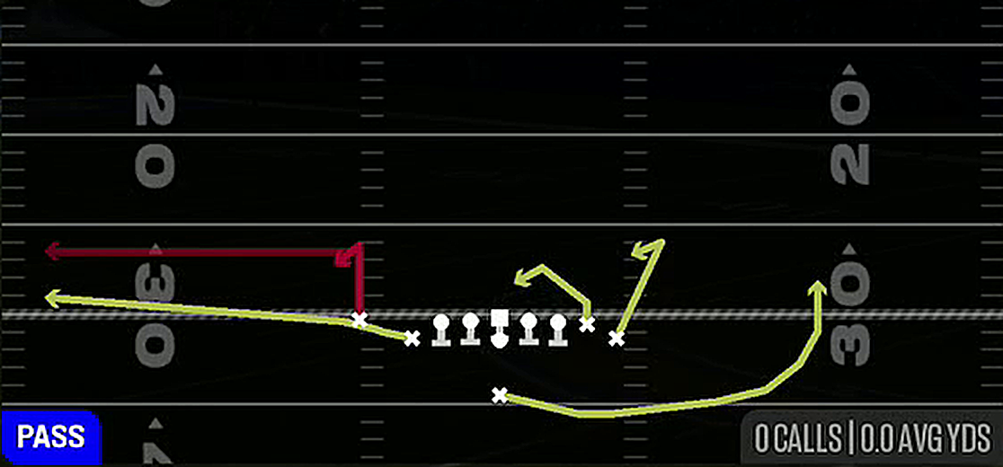 Stick Spacing from Singleback Wing Tight Nasty