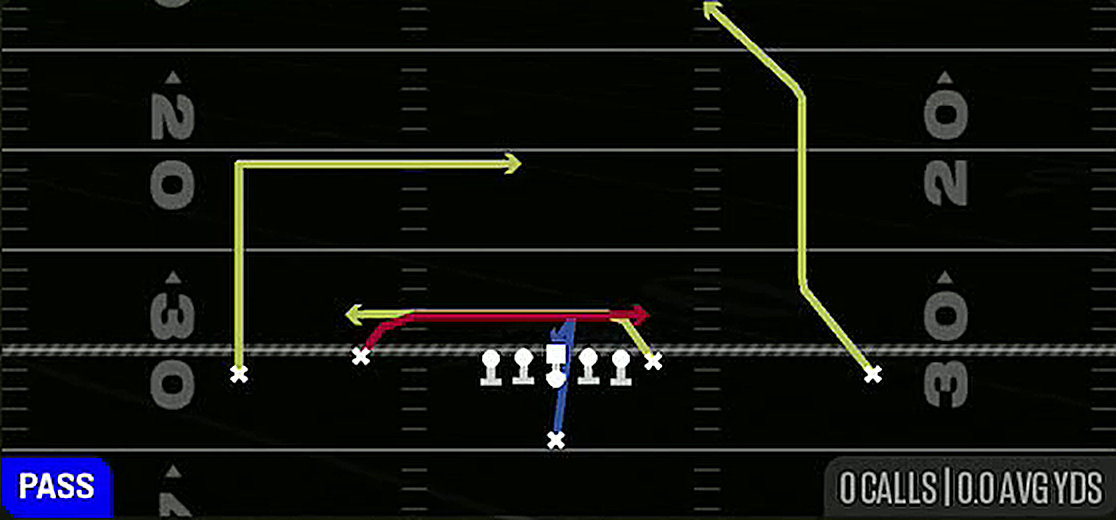 Inside Cross from Singleback Doubles Flex