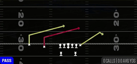 Double Slant from Split Backs Slot