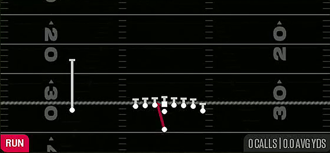 HB Inside Zone from Singleback Wing Tight