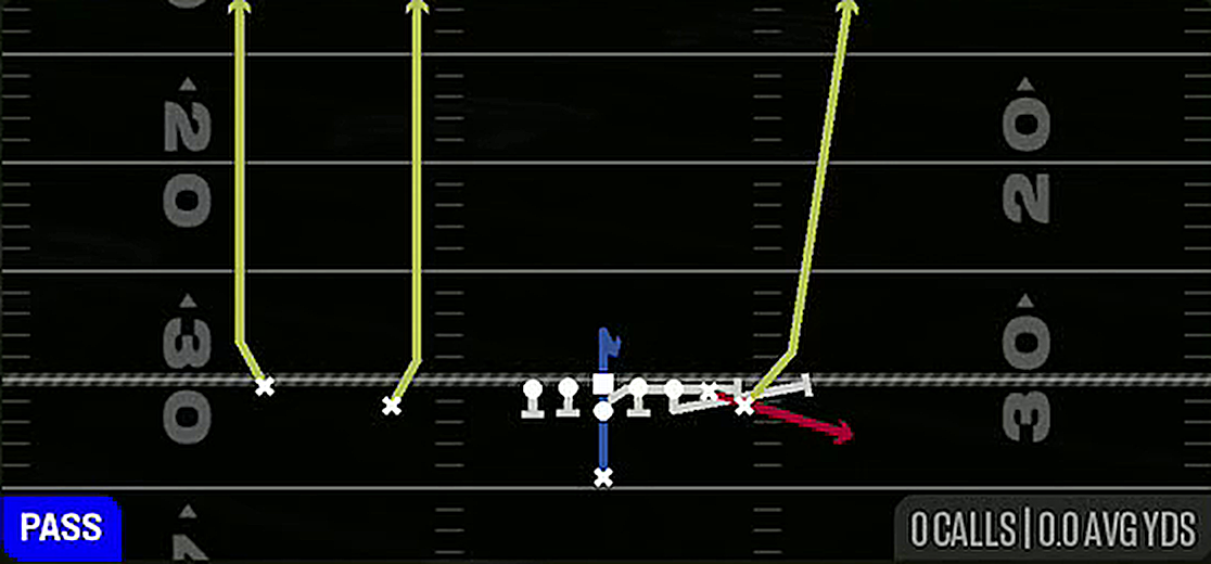 PA Y Screen from Singleback Wing Slot