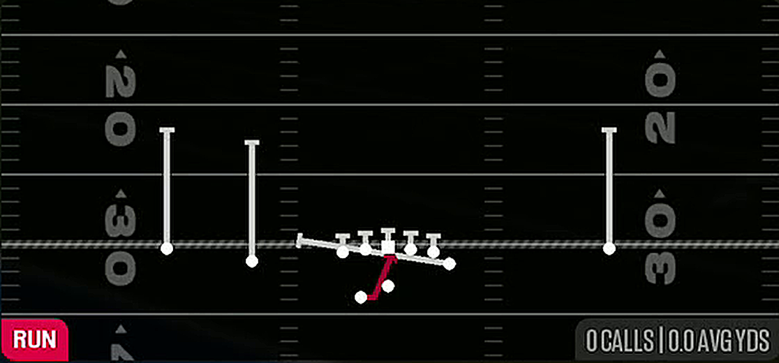 Inside Zone Split from Gun Flex Y Off Wk