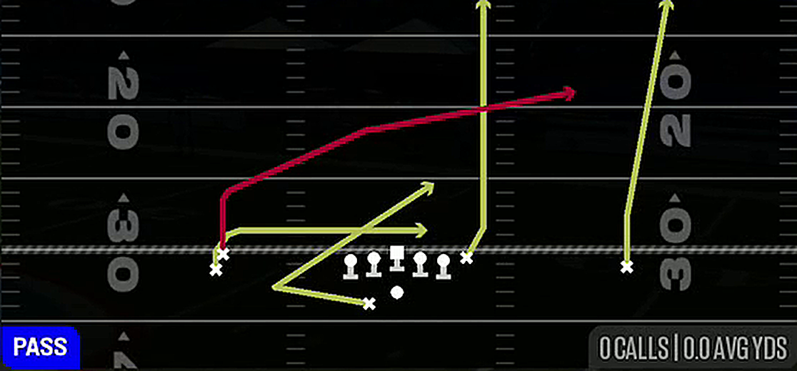 Fk Toss Cross from Gun Stack HB Wk