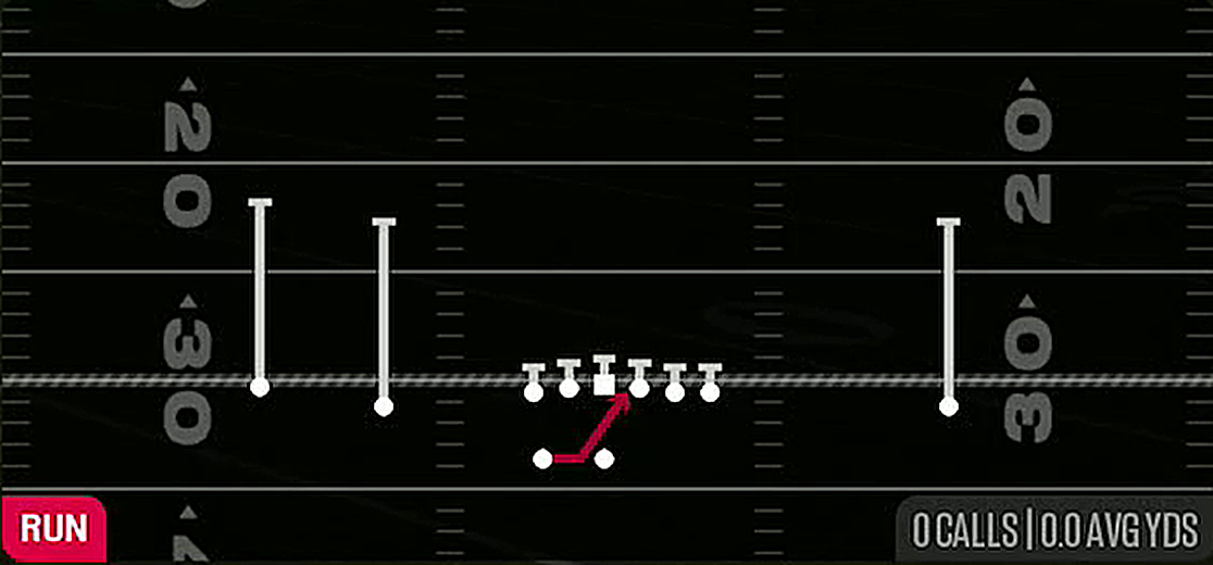 Inside Zone from Gun Doubles HB Wk