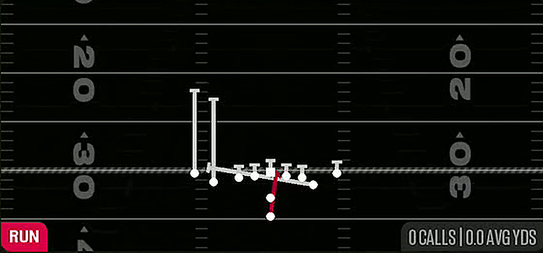 Inside Zone Split from Pistol Tight Slots