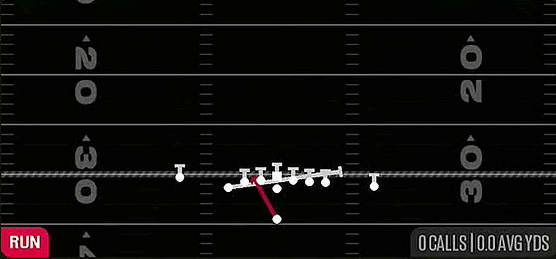 Inside Zone Split from Singleback U Off Close