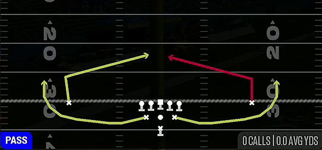 Slants from Pistol Full House Base