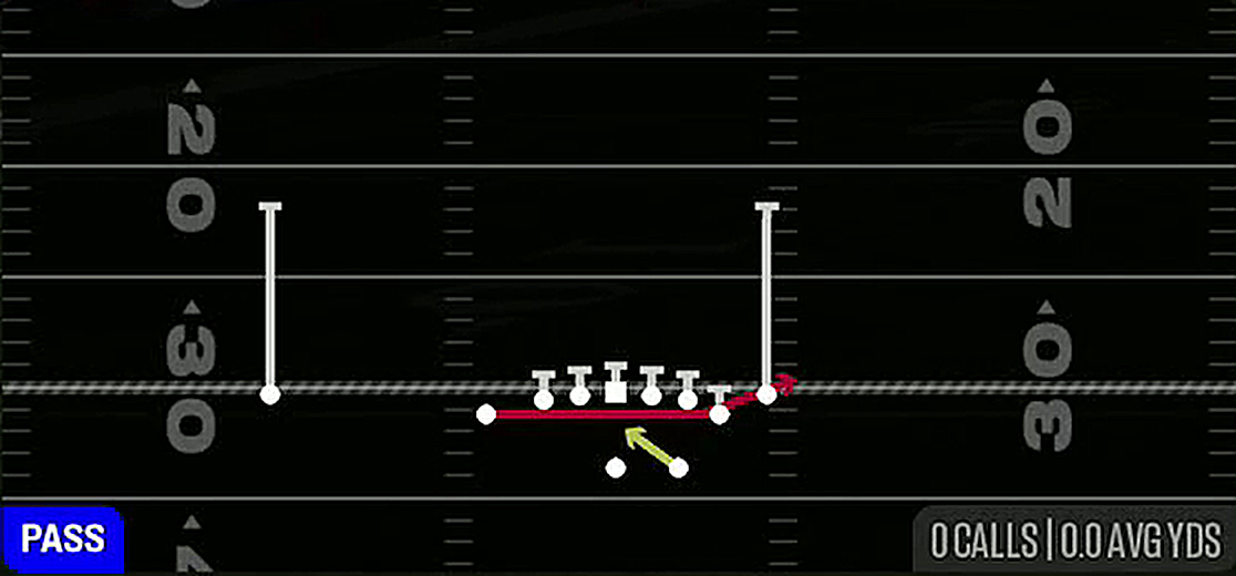 Jet Pass Fk Zone from Gun Doubles Flex Y Off Close
