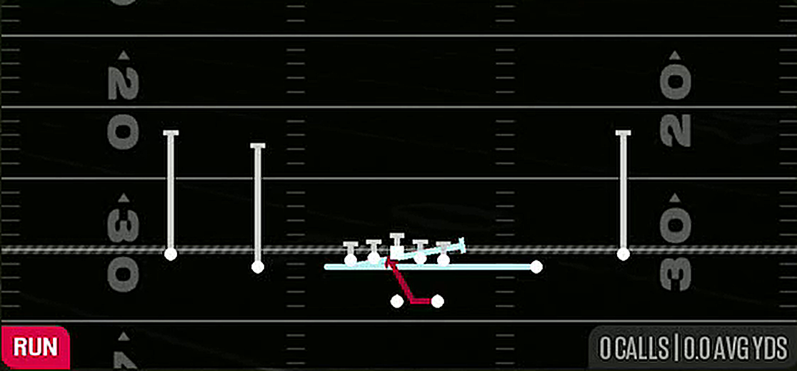 Return Inside Zone Split from Gun Spread Y-Slot