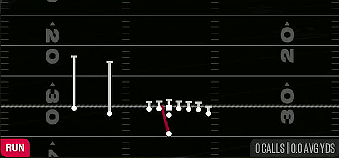 HB Zone Wk from Singleback Wing Slot