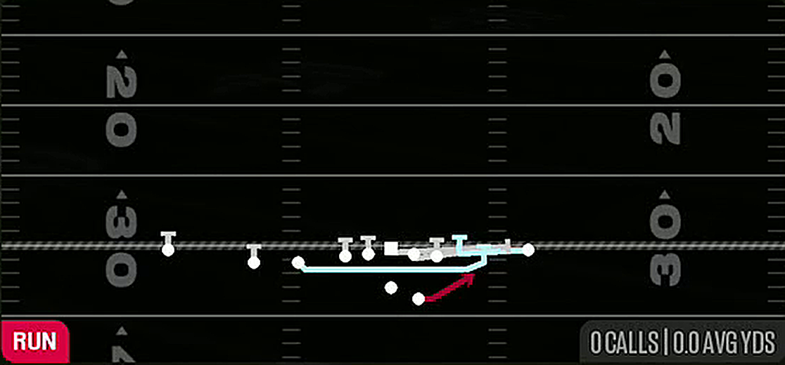 Dbl Mtn HB Toss from Gun Wing Slot Offset