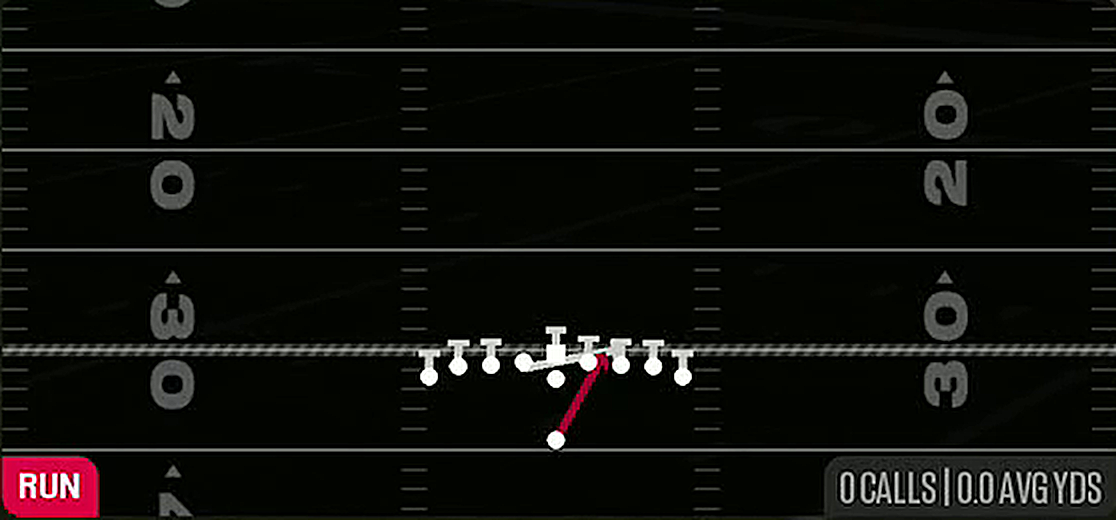 HB Power O from Singleback Ace Double Wing