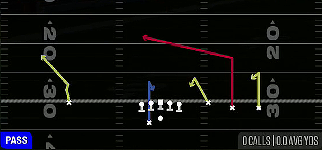 Redzone Post Fade from Gun Trey Open Offset