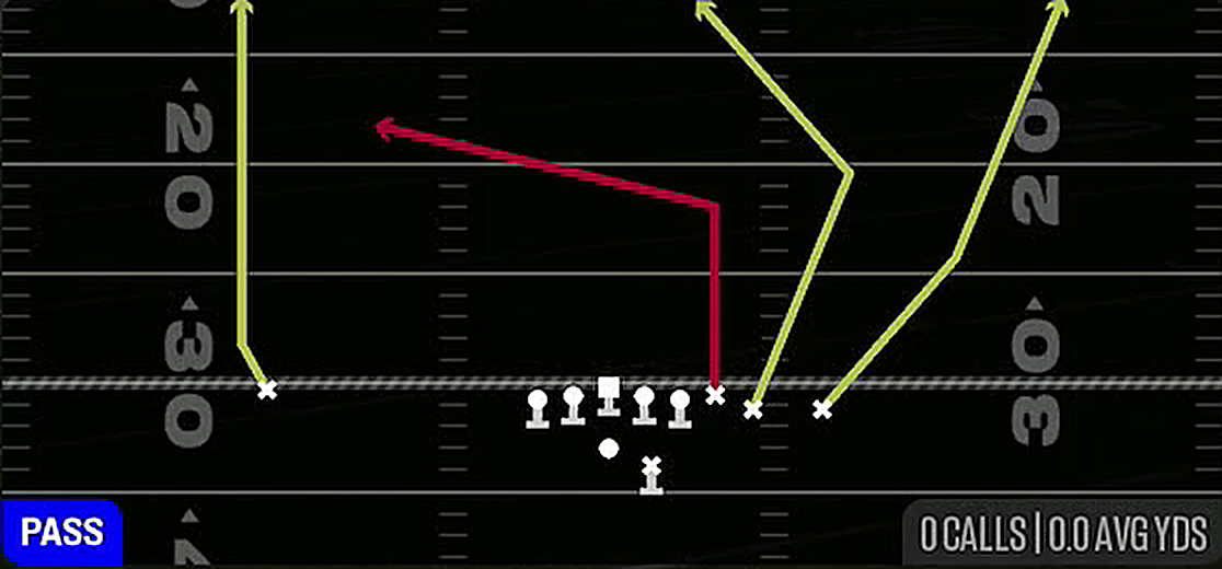 TE Attack from Gun Wing Close Offset