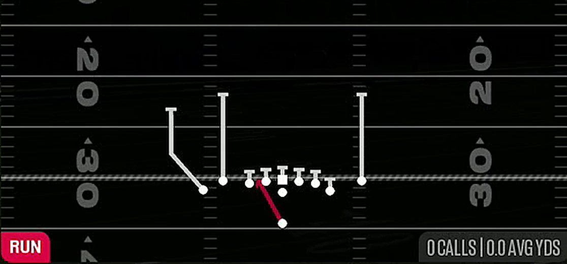 HB Zone Wk from Singleback Tight Y Off Flex